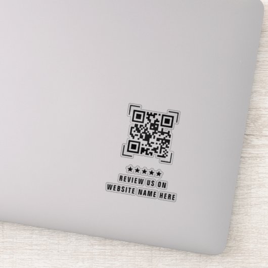 Sticker Entreprise commerciale | Évaluez-nous en scannant (Détail)