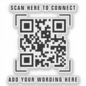 Sticker Entreprise commerciale | Scan du code QR (Devant)