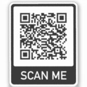 Sticker Entreprise de code QR personnalisé (Recto)