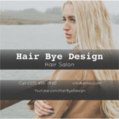 Sticker Entreprise de coiffure vehicule publicitaire affai (Devant)