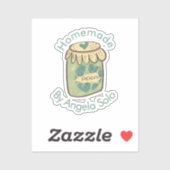 Sticker Entreprise de Marque de Pickles Faits Maison  (Feuille)