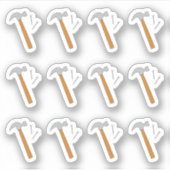 Sticker Entretien de la construction du marteau (Devant)