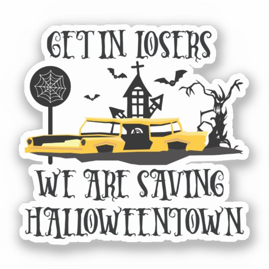 Sticker Entrez Dans Les Perdants, Nous Sauvons Halloweento (Recto)
