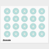 Sticker Envelope Seal, Mariage Starfish Beach (Feuille)