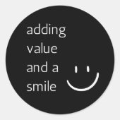 Sticker Envelope - Valeur ajoutée et sourire (Devant)