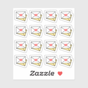 Sticker Enveloppe de courrier heureux Rappel d'expédition