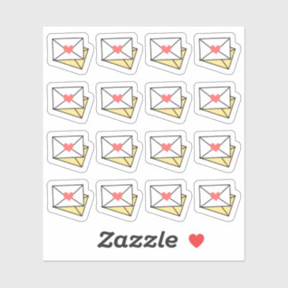 Sticker Enveloppe de courrier heureux Rappel d'expédition 