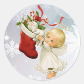 Sticker Enveloppe de la carte Christmas mignonne A (Devant)