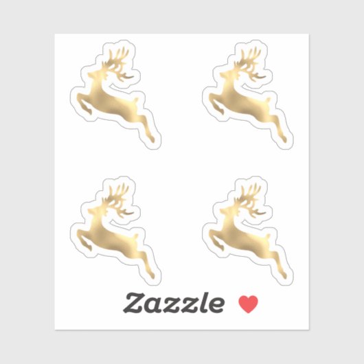 Sticker Enveloppe de Noël des cerfs Antlers d'hiver (Feuille)