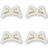 Sticker Enveloppe de Noël des cerfs Hiver (Devant)