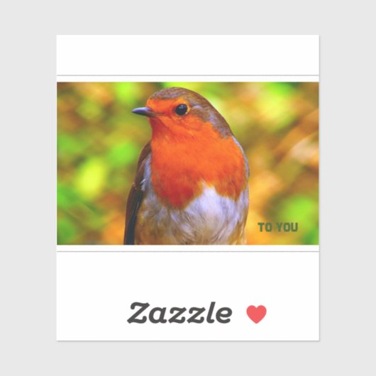 Sticker Enveloppe sceaux Message de Robin (Feuille)