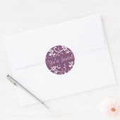 Sticker Enveloppe Vin Floral Invité (Enveloppe)