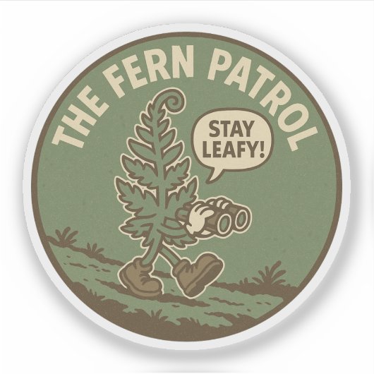 Sticker Environmentalist Plant Lover Binoculars (Devant)