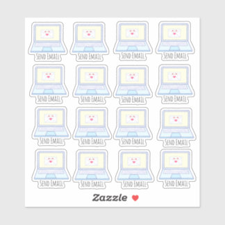 Sticker Envoyer l'ordinateur portable de messagerie