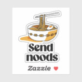 Sticker Envoyer noods (Feuille)