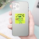 Sticker envoyer plus de pizza ufo (Téléphone)