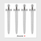 Sticker Épée irlandaise (Feuille)