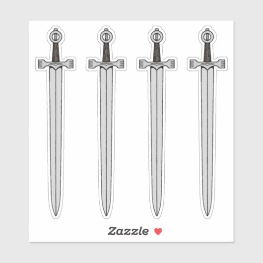 Sticker Épée irlandaise (Feuille)