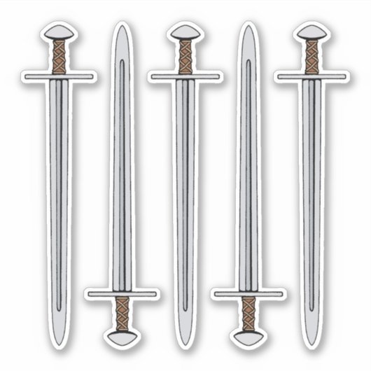 Sticker Épée normande médiévale (Devant)