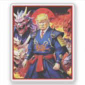 Sticker Epic Trump Samurai Anime (Devant)