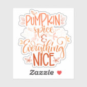 Sticker Épice citrouille & Tout Nice (Feuille)