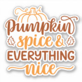 Sticker Épice citrouille & Tout Nice (Devant)