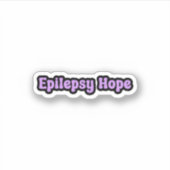 Sticker Epilepsie Hope Purple Epilepsie Sensibilisation (Devant)