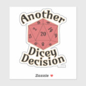 Sticker Épique Autre jeu de décision hasardeux Conception  (Feuille)
