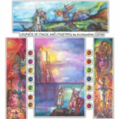 Sticker Épique, Excalibur, Durendal, Chevaliers Médiévaux (Devant)