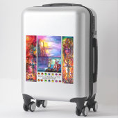 Sticker Épique, Excalibur, Durendal, Chevaliers Médiévaux (Sur valise)