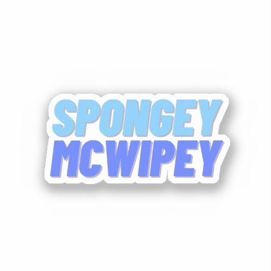 Sticker Épongé McWipey (Recto)