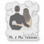 Sticker Épouse et chambre personnalisée (Devant)