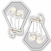 Sticker Épouses de squelette (Devant)