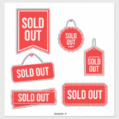 Sticker Épuisé (Feuille)