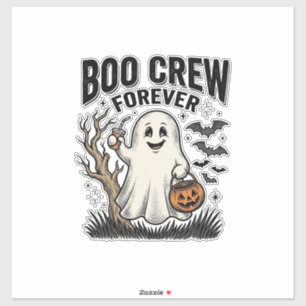 Sticker Équipage Boo Forever Vintage Fantôme Chemise Hallo