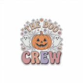 Sticker Équipage de fantôme d'Halloween Mignon Fantomatiqu (Devant)