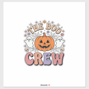 Sticker Équipage fantôme d'Halloween Mignon Effrayant Vint