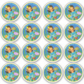 Sticker Équipe 4e année ! Sirène et tortue de mer (Devant)