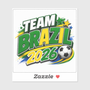 Sticker ÉQUIPE BRÉSIL 2026 Fan de football   Brésilien