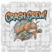 Sticker Équipe Crash (Devant)