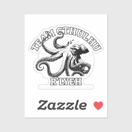 Sticker Équipe Cthulhu R'lyeh Lovecraft (Feuille)