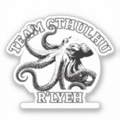 Sticker Équipe Cthulhu R'lyeh Lovecraft (Recto)
