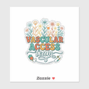 Sticker Équipe d'accès vasculaire Floral Conception de che