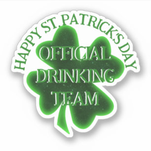Sticker Équipe de boisson St. Patrick's Day