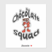 Sticker Équipe de chocolat (Feuille)
