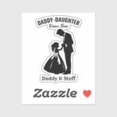 Sticker Équipe de danse papa-fille (2) (Feuille)