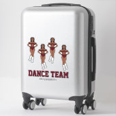Sticker Équipe de danse personnalisée Chocolat Cosmos Ston (Sur valise)