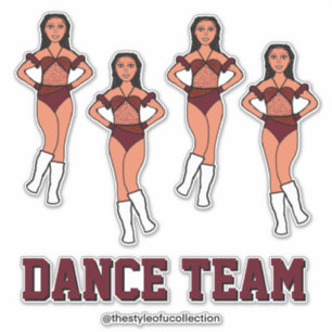 Sticker Équipe de danse personnalisée Cosmos de chocolat #