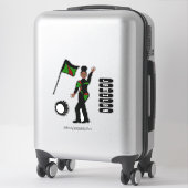 Sticker Équipe de drapeaux Style GRB #1 (Sur valise)