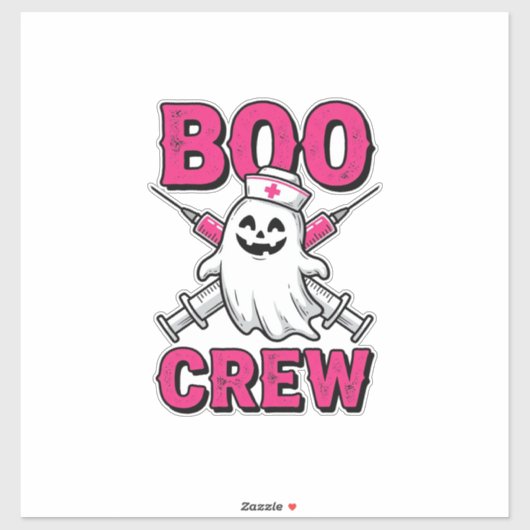 Sticker Équipe de fantômes d'infirmière Halloween Concepti (Feuille)